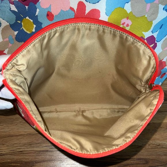 ❤️❤️❤️❤️SOLD❤️❤️❤️❤️Coach Floral Fabric-Nylon Bag & Snap Pouch🧡 - Picture 10 of 17